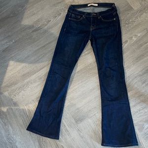 J Brand flared blue jeans